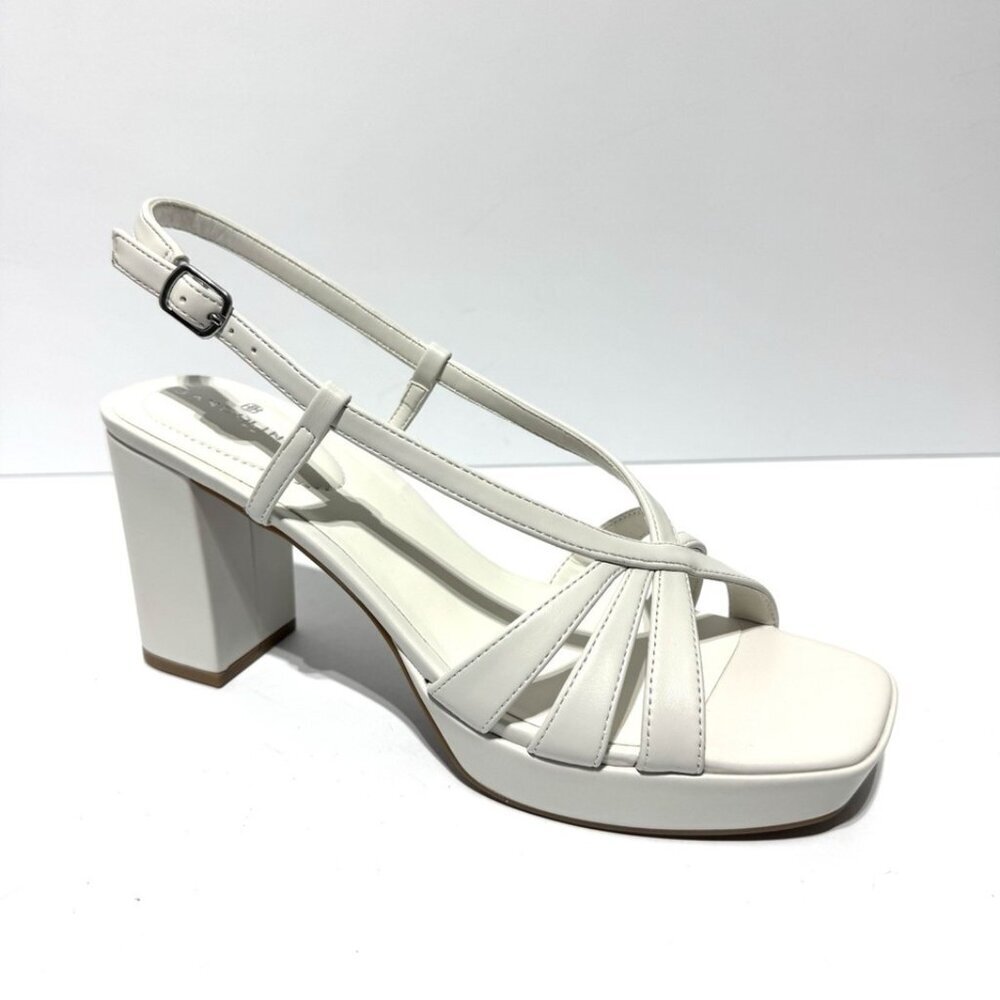 Bandolino Womens Brie Sandals White Size 10 M